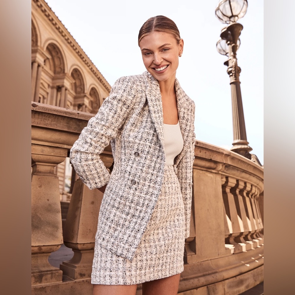 NWOT Ever New Size 10 Marla Boucle Tweed Blazer